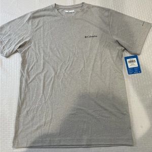 New Mens Columbia "Thistletown Park" Omni-Wick Small Gray T Shirt